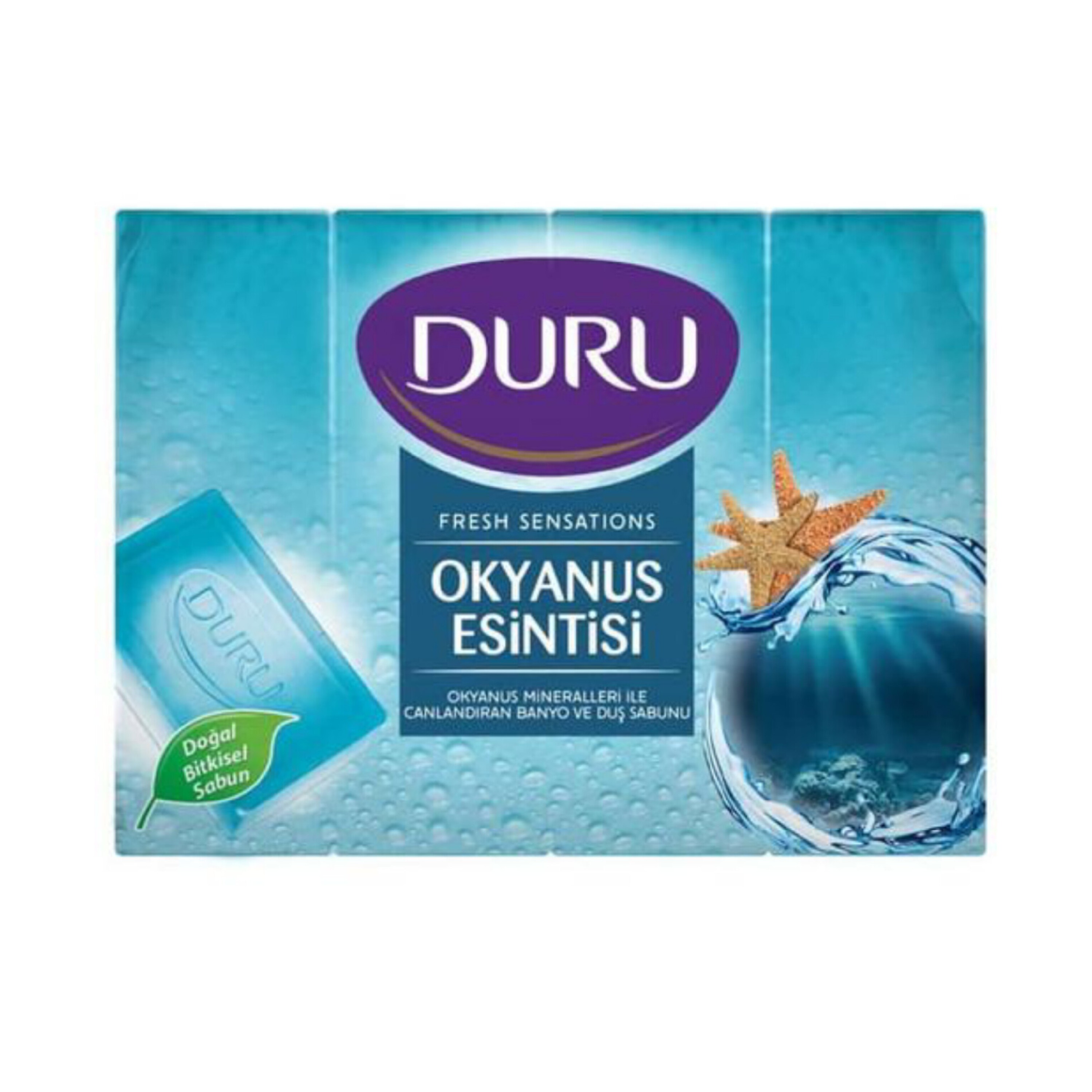 صابون بدن و حمام دورو با رایحه ی اقیانوس بسته 4 عددی duru