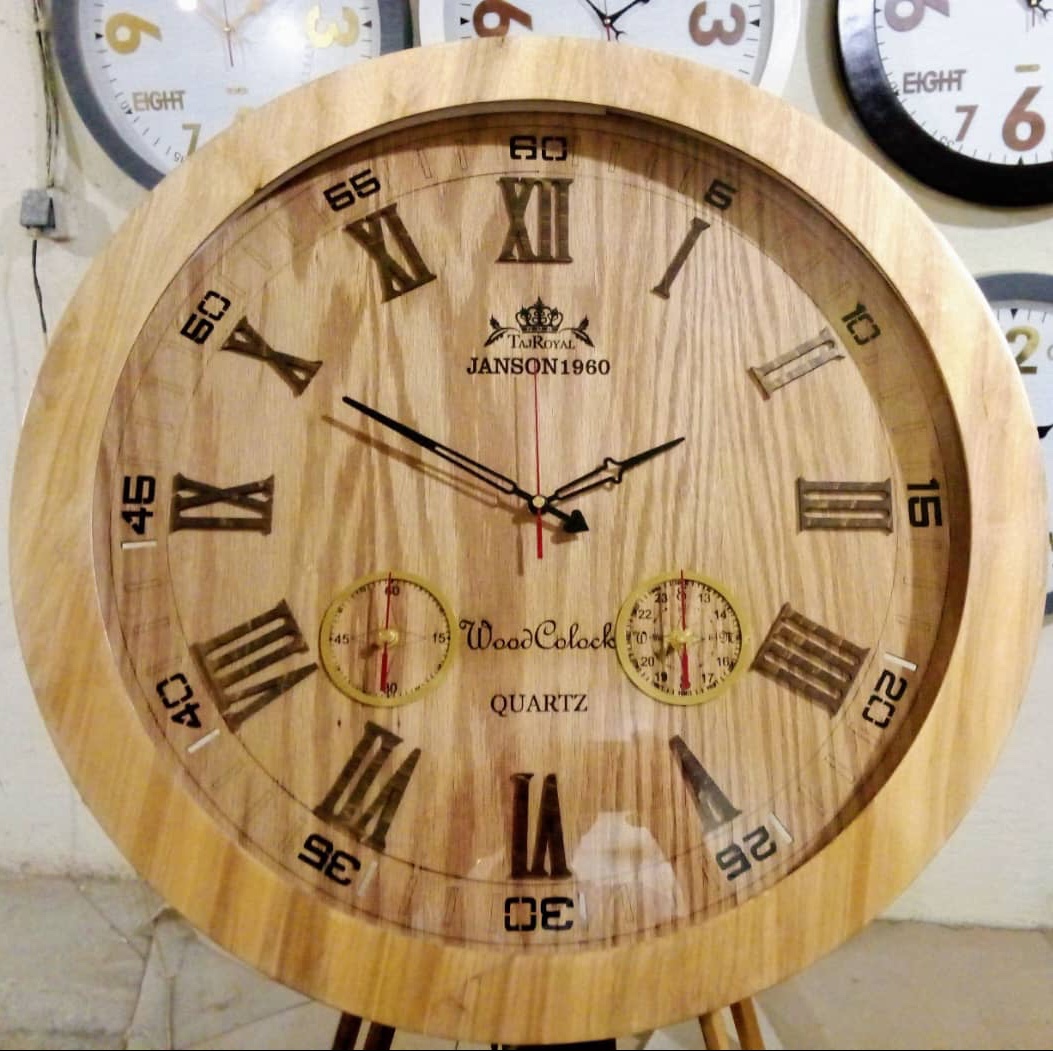 ساعت دیواری جانسون سه موتوره بسیار با کیفیت