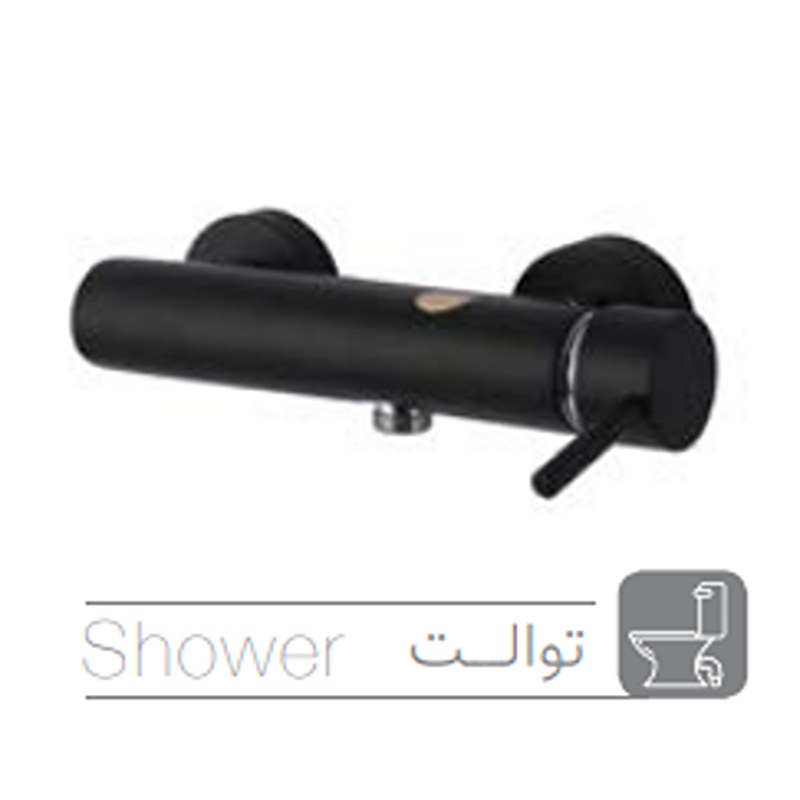 شیر توالت کیسر مدل هکتور مشکی قطعه کروم (اقساطی) (ارسال رایگان)