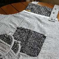 پیشبند ساده طرح روزنامه ای