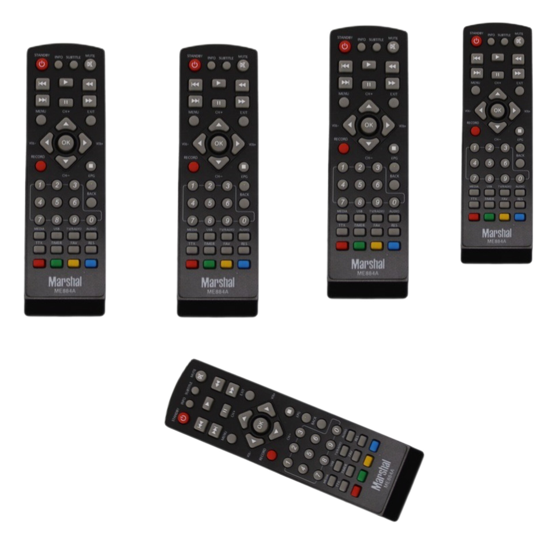 ریموت کنترل گیرنده مارشال 884 بسته پنج عددی فروش عمده الکتوبکا 229