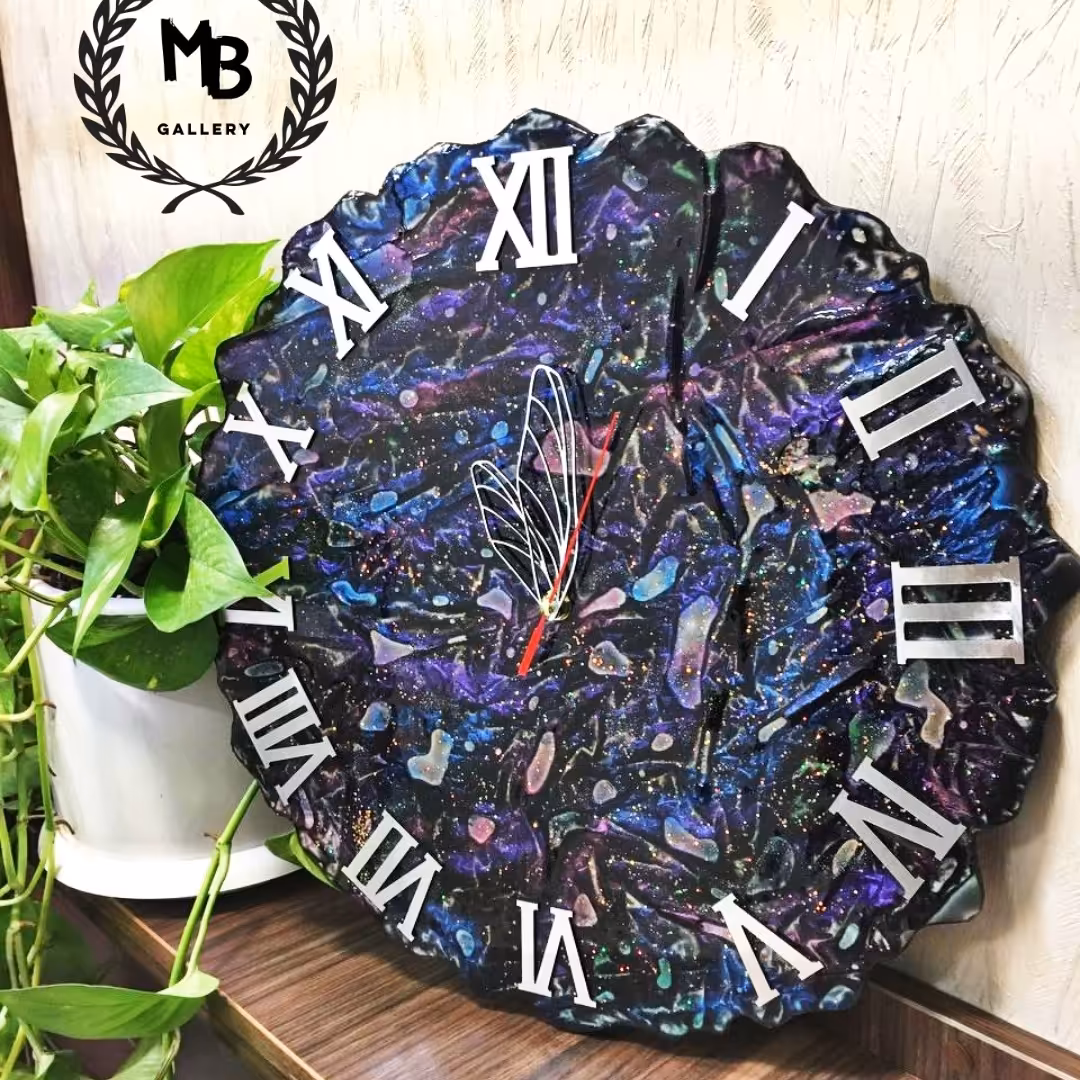 ساعت رزینی طرح کهکشان
