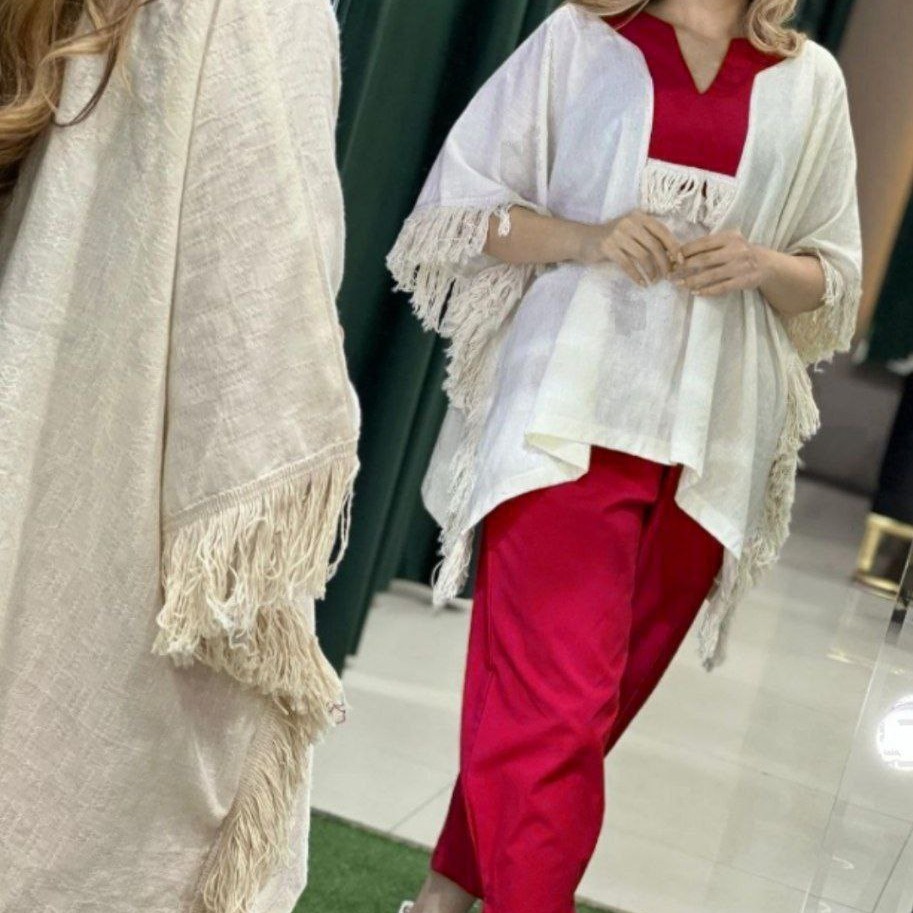 ست پانچ وشلوار زنانه