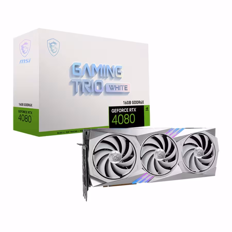 کارت گرافیک ام اس آی GeForce RTX 4080 16GB GAMING TRIO WHITE