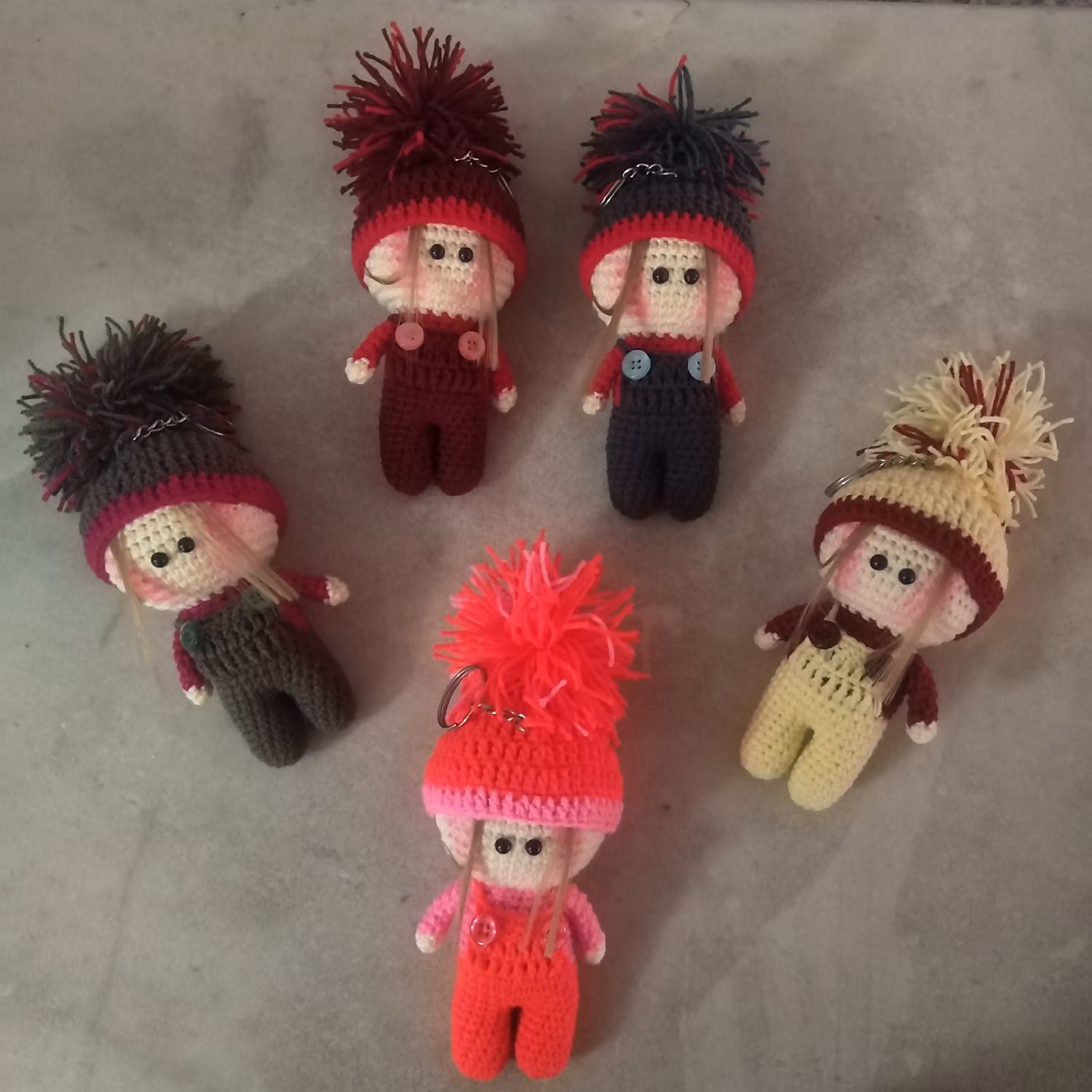 عروسک جاکلیدی روسی دست بافت