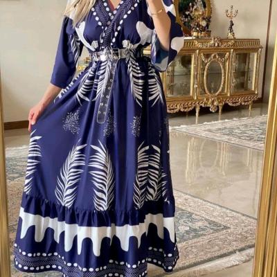 پیراهن ساحلی زنانه نخی مدل پر