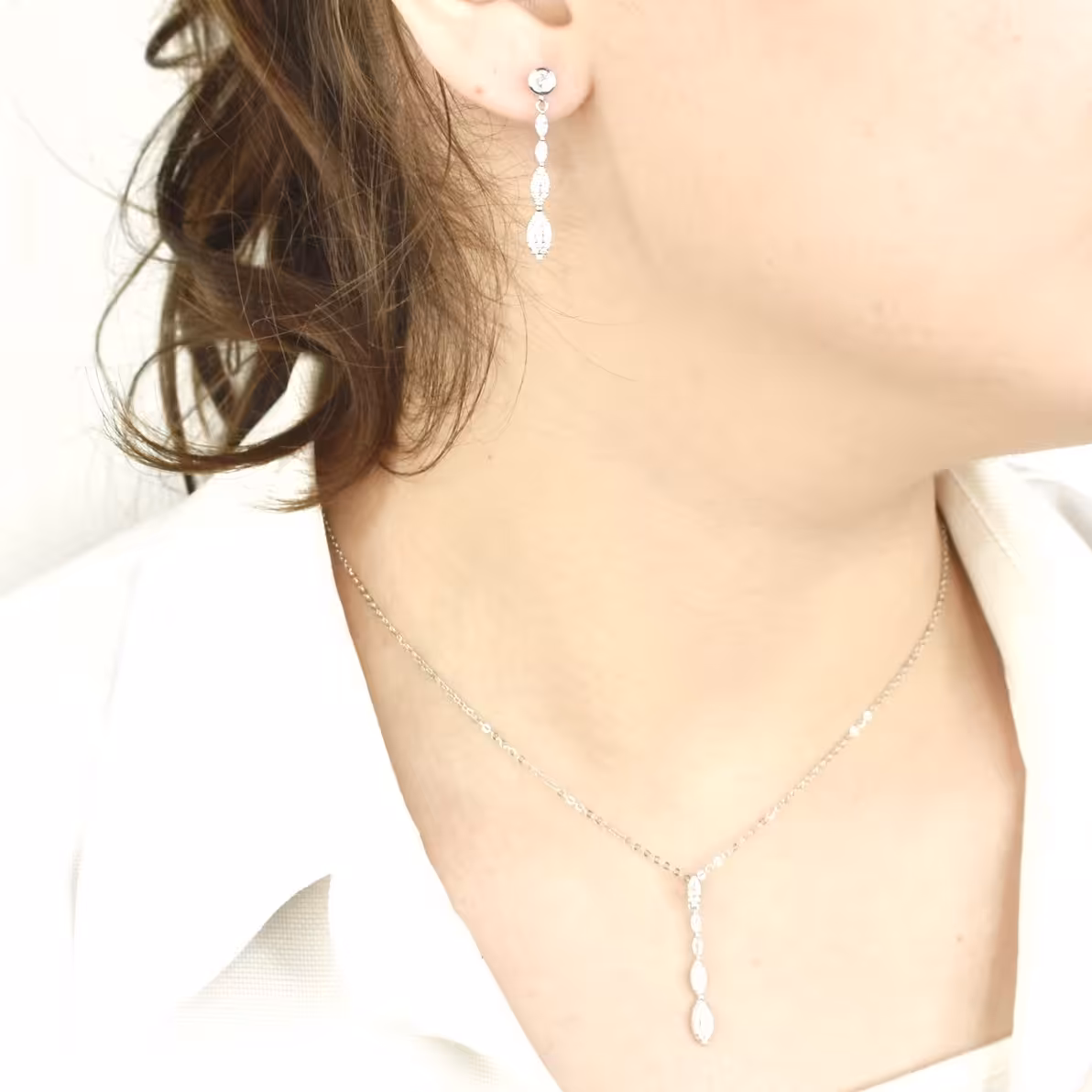 نیمست بیضی نقره ایتالیا آویز دار کد 8498