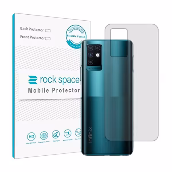 گلس محافظ پشت گوشی اینفینیکس Note 10 مدل نانو هیدروژل شفاف برند راک اسپیس کد15839M
