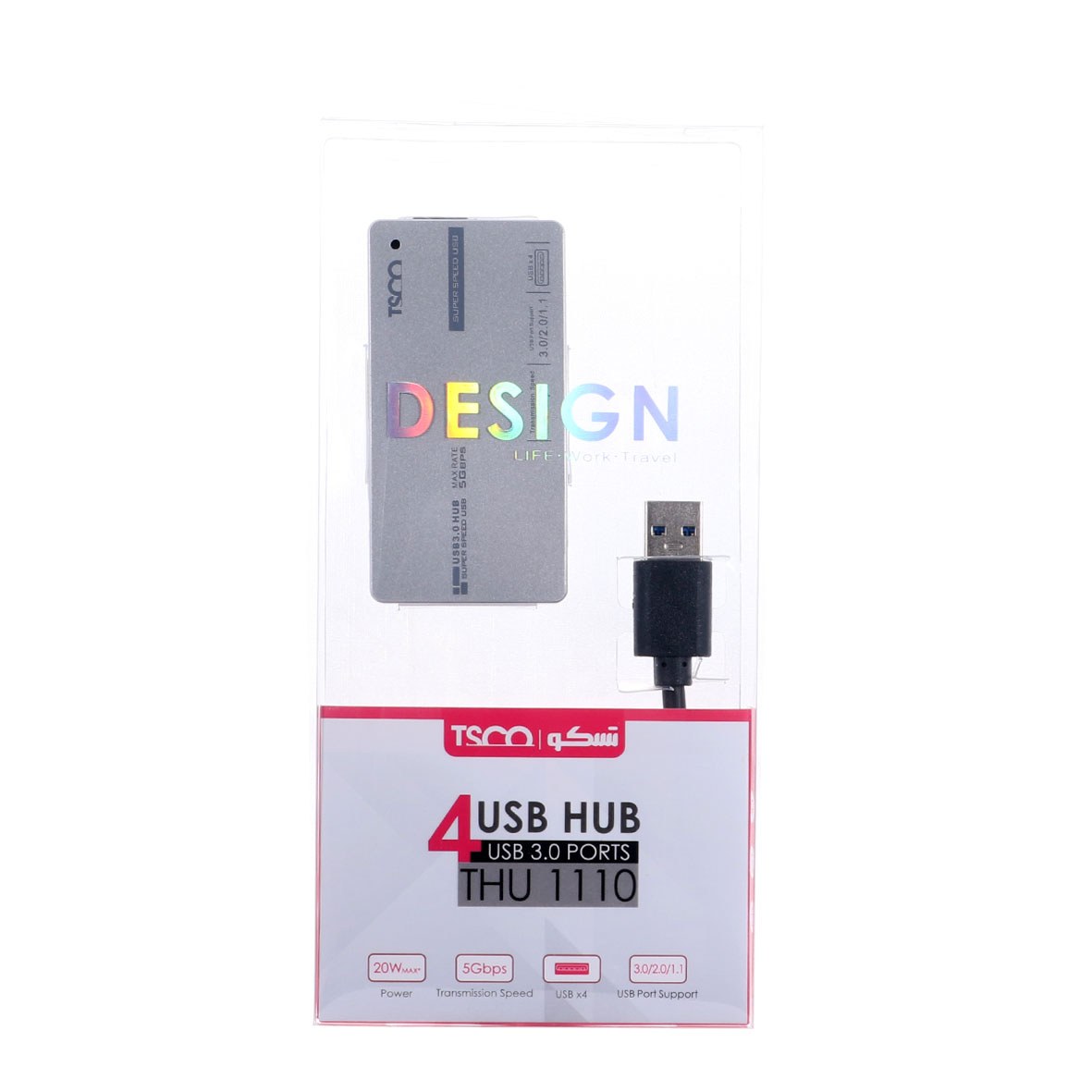 هاب USB 30 چهار پورت تسکو مدل THU 1110