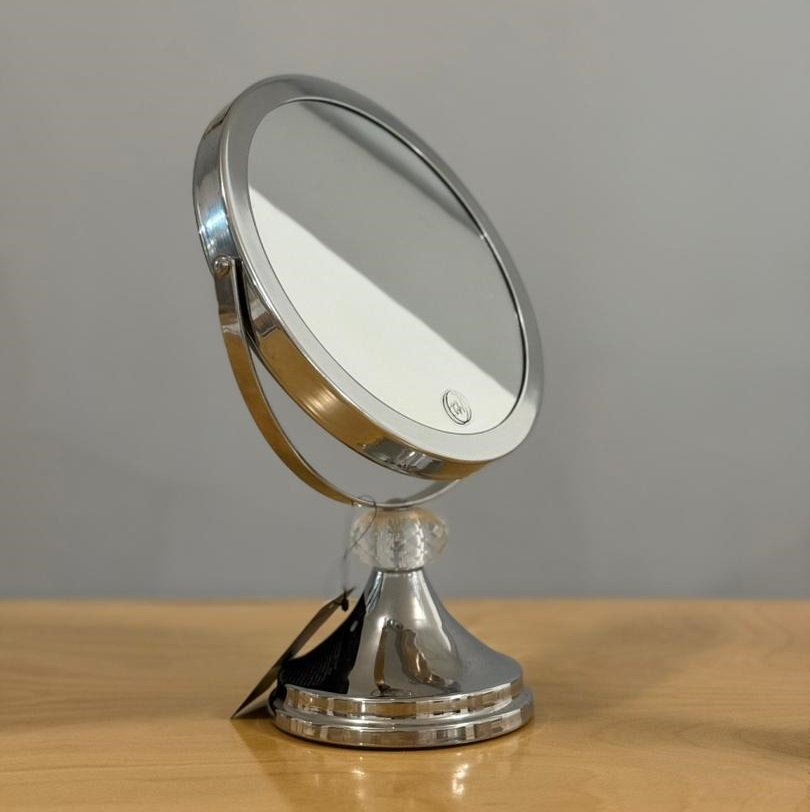 ام پي MP آينه رو ميزي بدنه فلزي سنگين دو طرفه مدل 7X کمر کريستالي