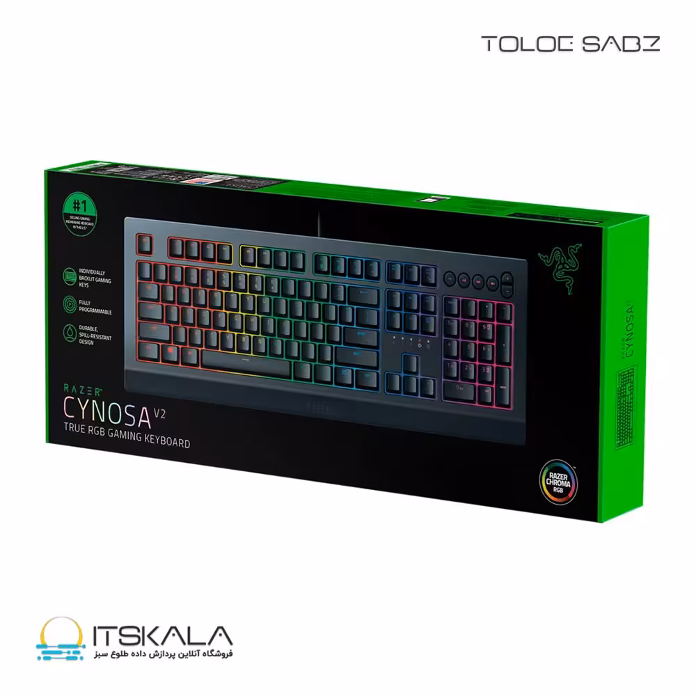 قیمت و خرید کیبورد ریزر گیمینگ مدل Razer Cynosa V2 | ITSKALA