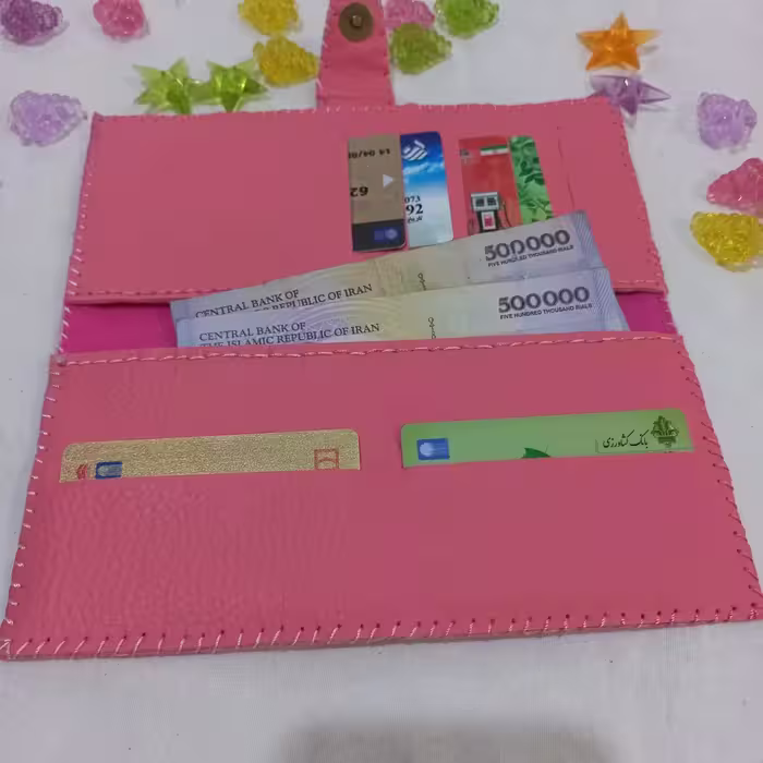 کیف پول چرم دستدوز
