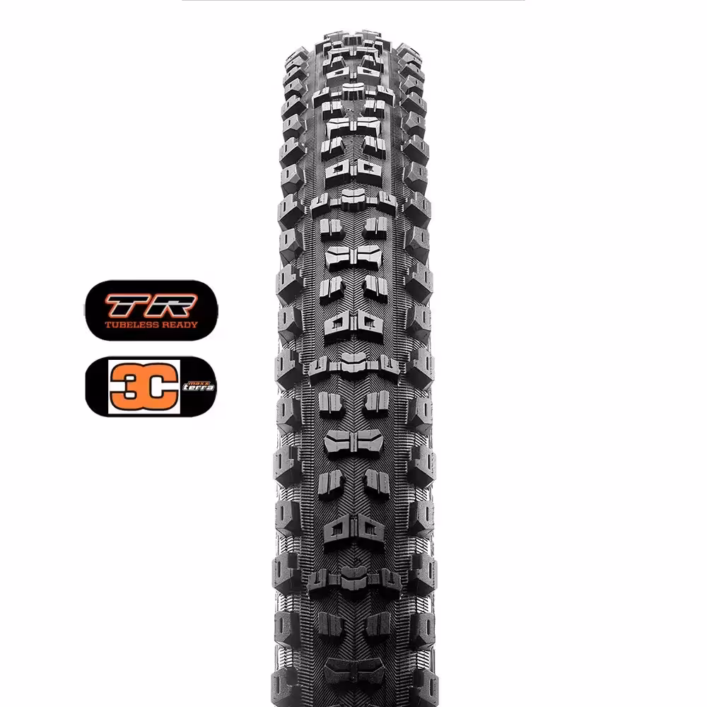 قیمت خرید تایر لاستیک Maxxis AGGRESSOR 27.5×2.50WT دوچرخه سایز 27.5X2.50WT اگرسور فولدینگ تاشو با قابلیت تیوبلس فشار باد 50 PSI تی پی آی 60 / TIRE BICYCLE MAXXIS AGGRESSOR 27.5X2.50WT FOLDING TUBLESS READY 50 PSI 60 TPI / دوچرخه کوهستان دانهیل اندرو آلمانتین تریل / اصل با ضمانت ©️ کمترین قیمت عمده بازار / گارانتی بازگشت وجه 7 روز/ ساخت تایوان