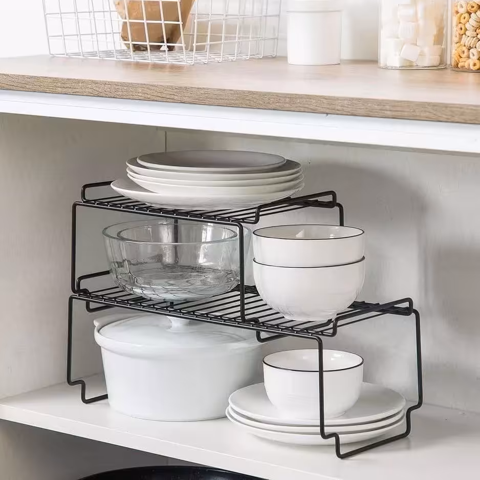 راف دوطبقه.نظم دهنده و استفاده بیشتر از فضای کابینت