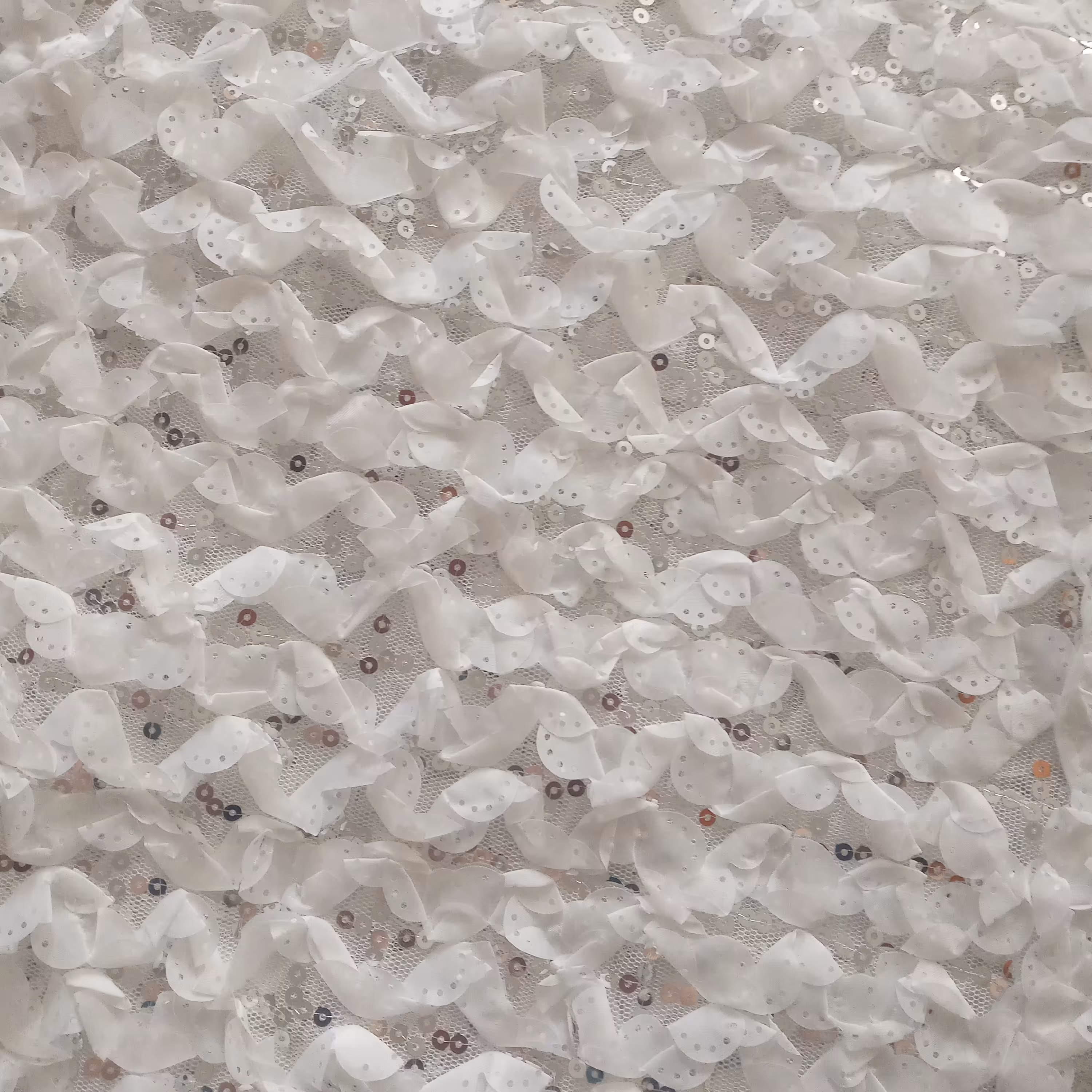 پارچه گیپور پولکی 