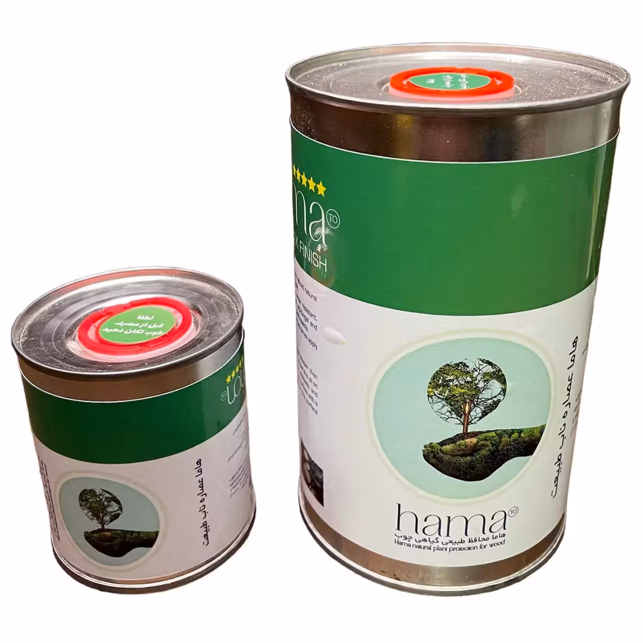 روغن ظروف چوبی هاما HAMA 100٪ گیاهی