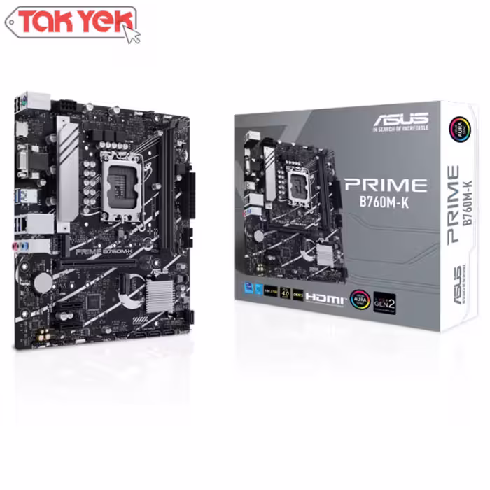 مادربرد ایسوس PRIME  B760M-K D4 LGA1700