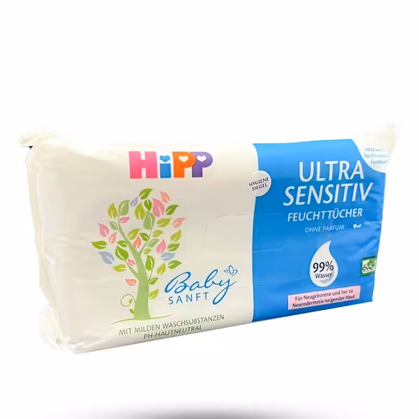 دستمال مرطوب کودک هیپ مخصوص پوست حساس 52 عددی