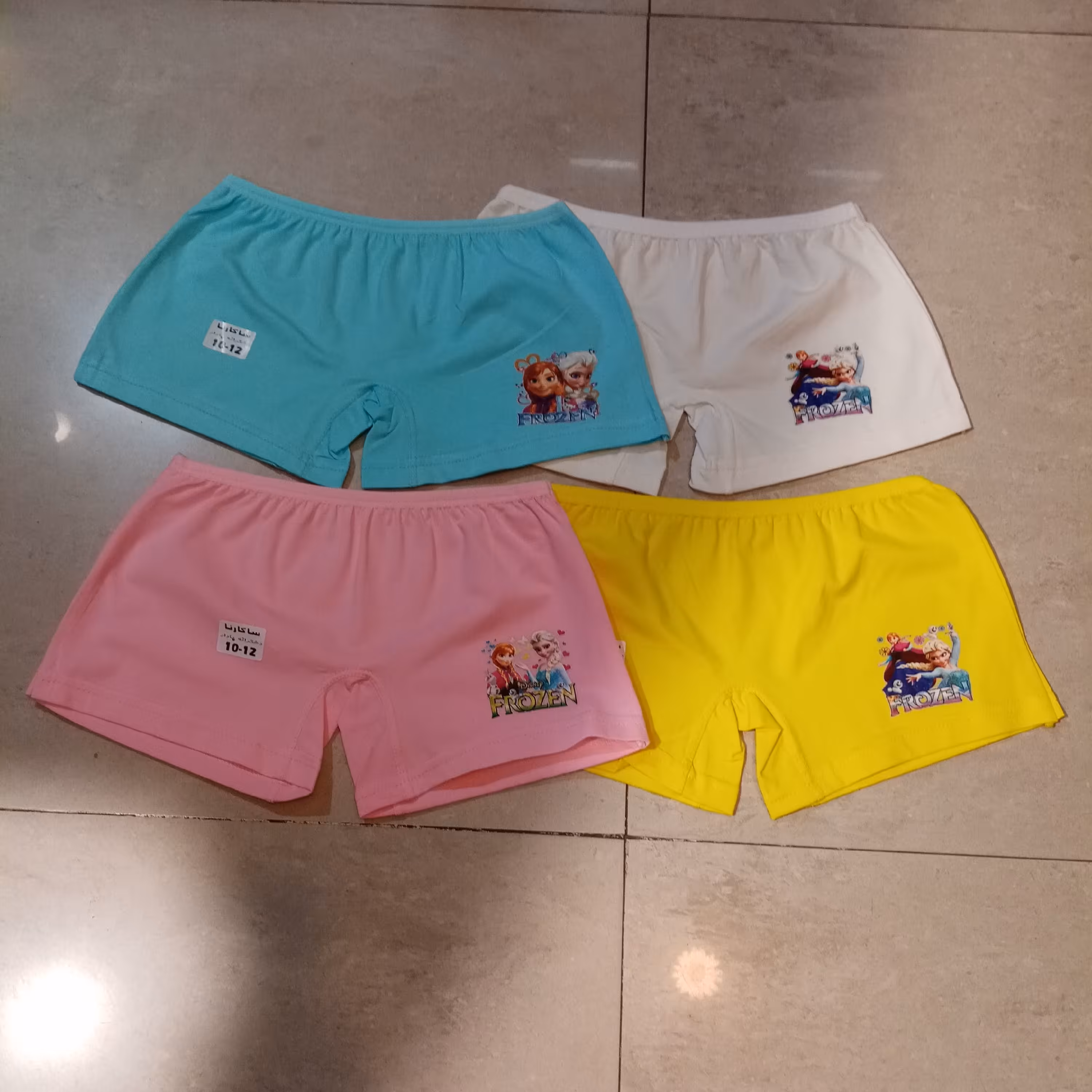 شورت پا دار نخ پنبه اعلا دخترانه