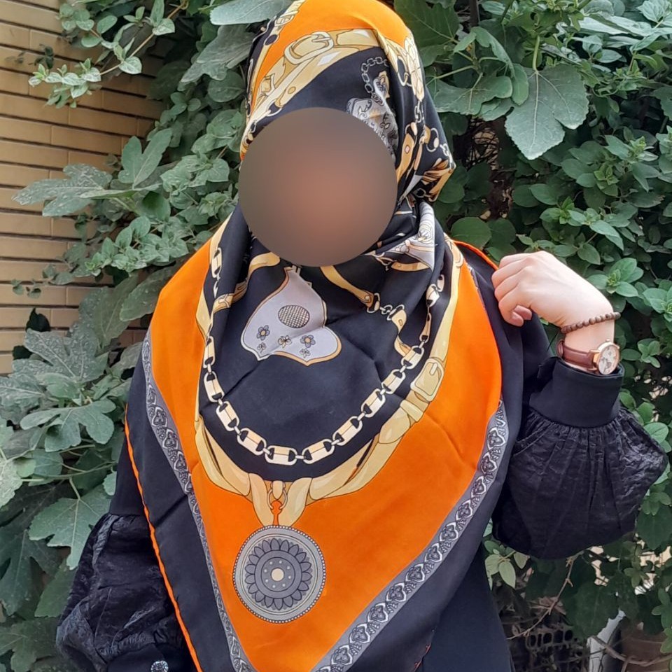 روسری کرپ نخ مجلسی