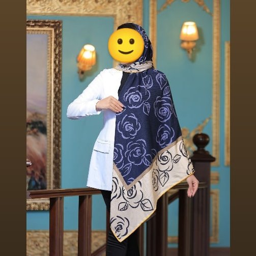 روسری نخی قواره بزرگ طرح دار پرفروش
