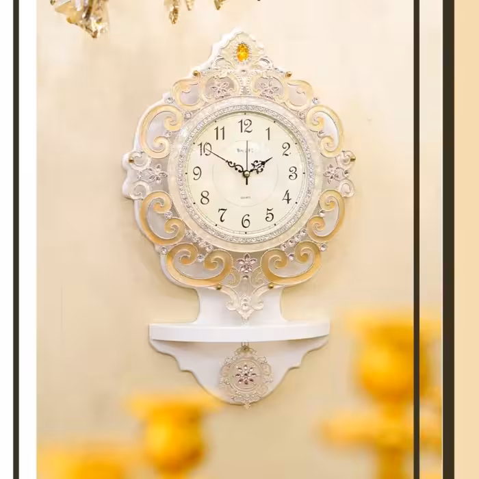 ساعت دیواری والتر سفید مدلks009