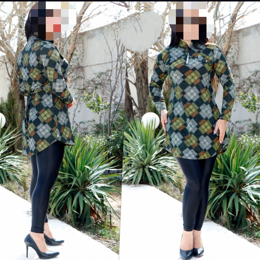 تونیک نیم زیپ لمه