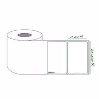 خرید برچسب پرینتر لیبل زن ابعاد 60 × 40 میلی متر رول 1000 عددی