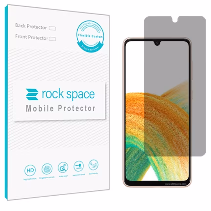 گلس پرایوسی (حریم شخصی)نانو و ضد ضربه گوشی سامسونگ A33 5G برند راک اسپیس