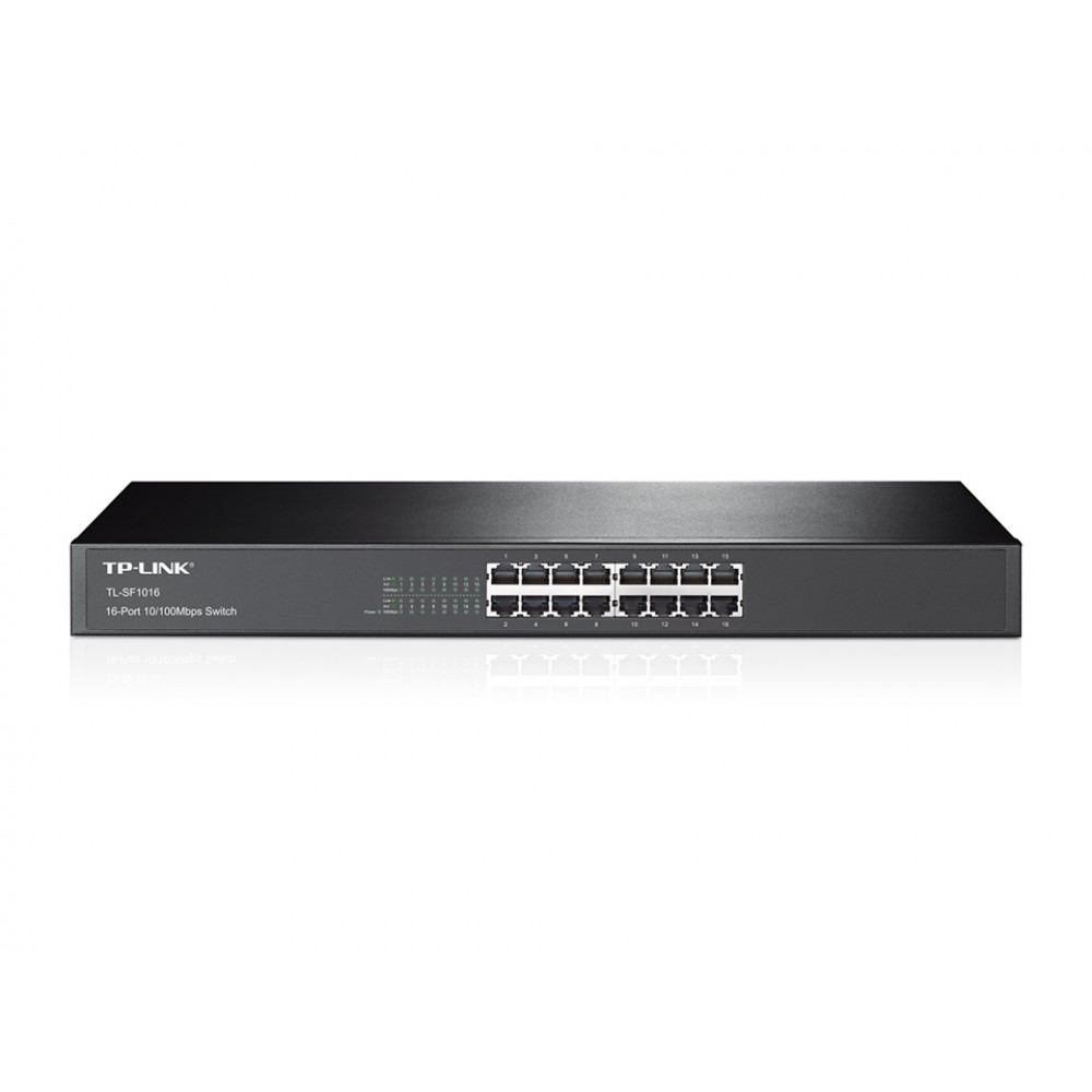 قیمت و خرید سوييچ 16 پورت مگابيت و رکمونت تی پی لینک مدل TL-SF1016 | یاس ارتباط