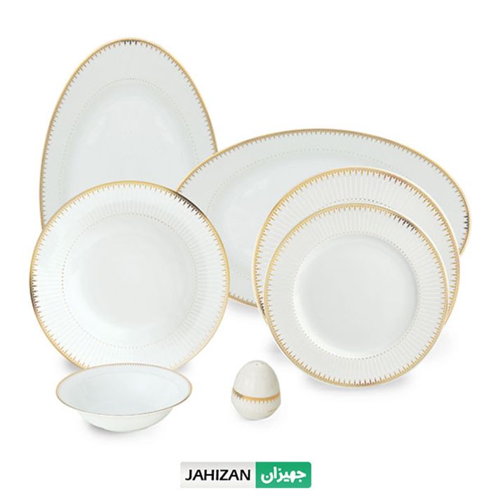 سرویس چینی زرین 28پارچه سپیدار سری ایتالیا (عالی)