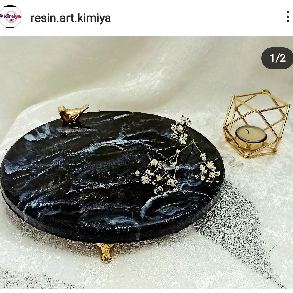 سینی چوب و رزین