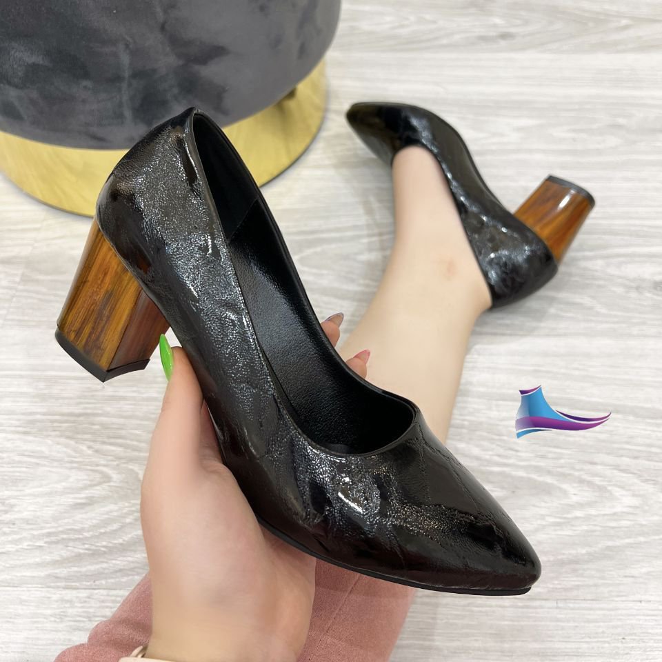 کفش مجلسی پاشنه چوبی کد 457