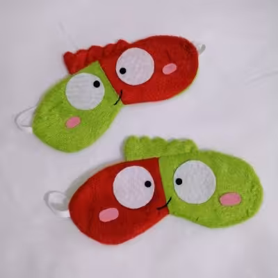 چشم بند خواب مخمل طرح دایناسور تا به تا