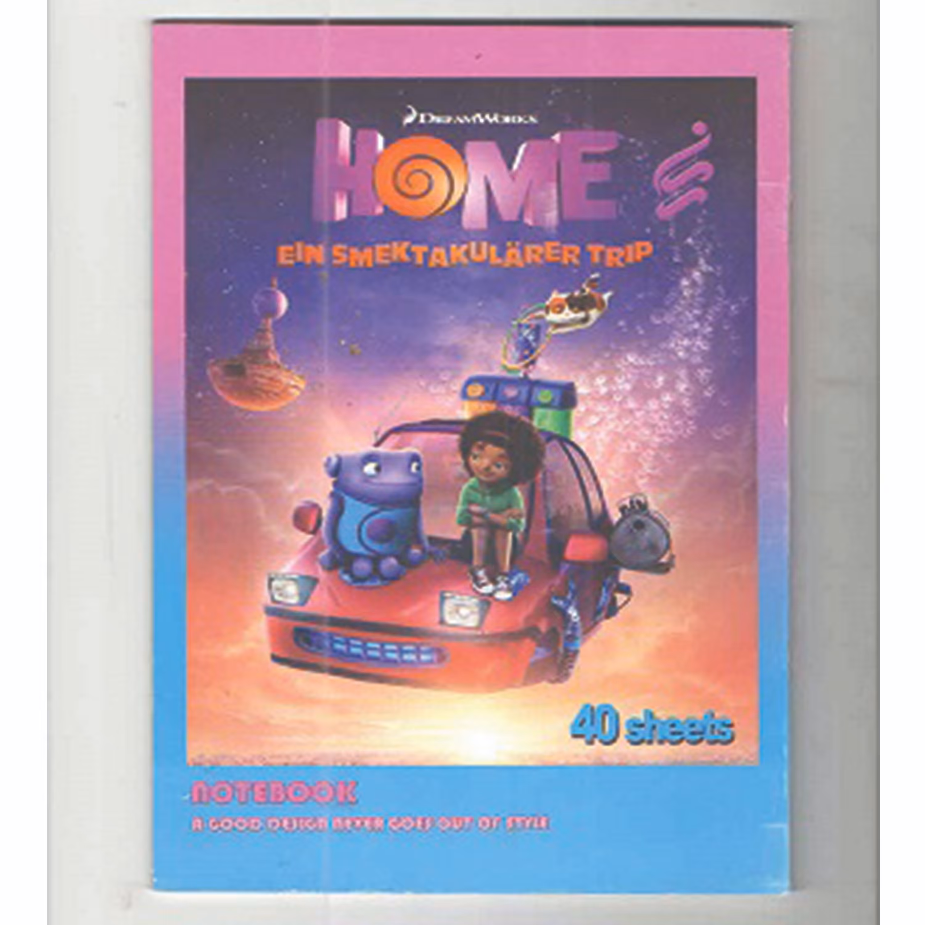 دفتر 40 برگ طرح Home