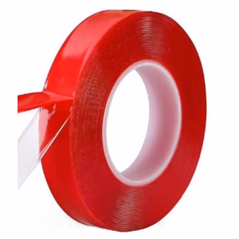 چسب دو طرفه روکش قرمز 2 سانت - خرید انواع چسب - قیمت چسب دوطرفه