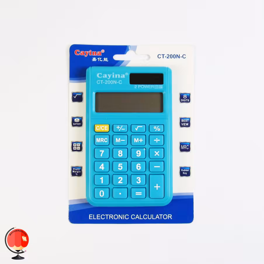 ماشین حساب رنگی کاینا آبی