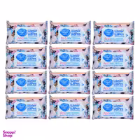 دستمال مرطوب دافی مدل Anti bacterial مجموعه 12 عددی