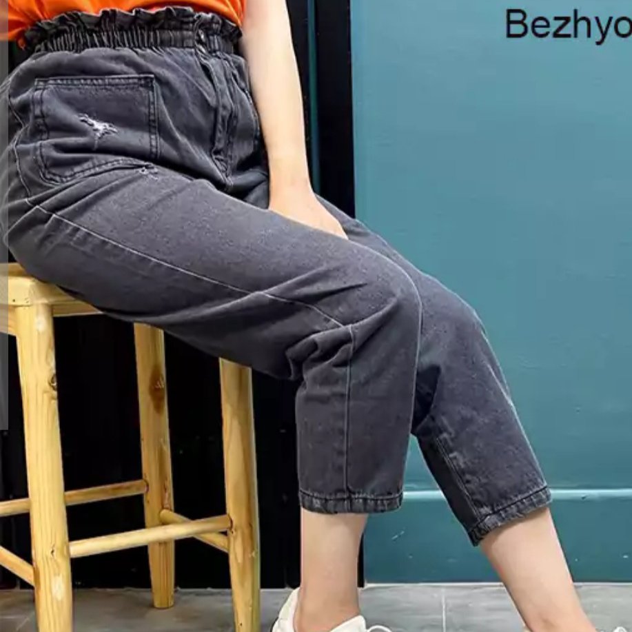 شلوارلی مام استایل کمرهویجی سایز 70 75 
