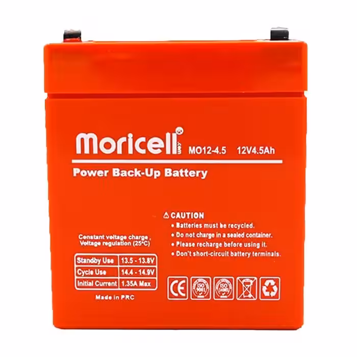 باتری ups یو پی اس 12 ولت 4.5 آمپر موریسل Moricell مدل MO12-4.5