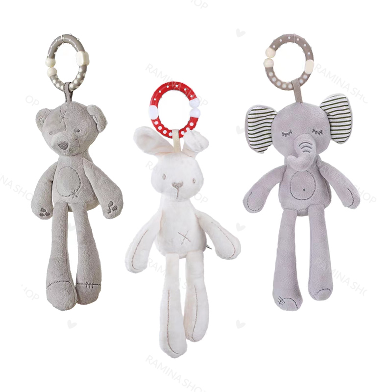 آویز کریر جغجغه ای خرس، خرگوش و فیل ب ب اسکای Bbsky