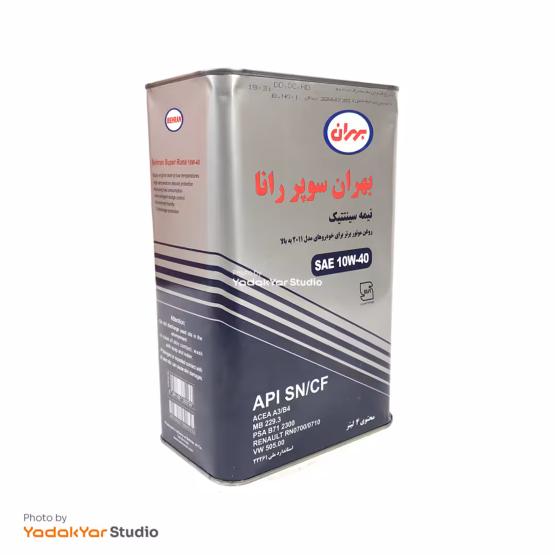 روغن موتور  10W40 بهران سوپر رانا 4 لیتر
