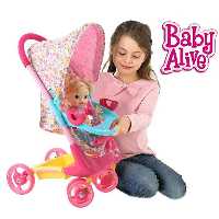 ست كالسكه و کریر عروسک  baby alive hauck 98190