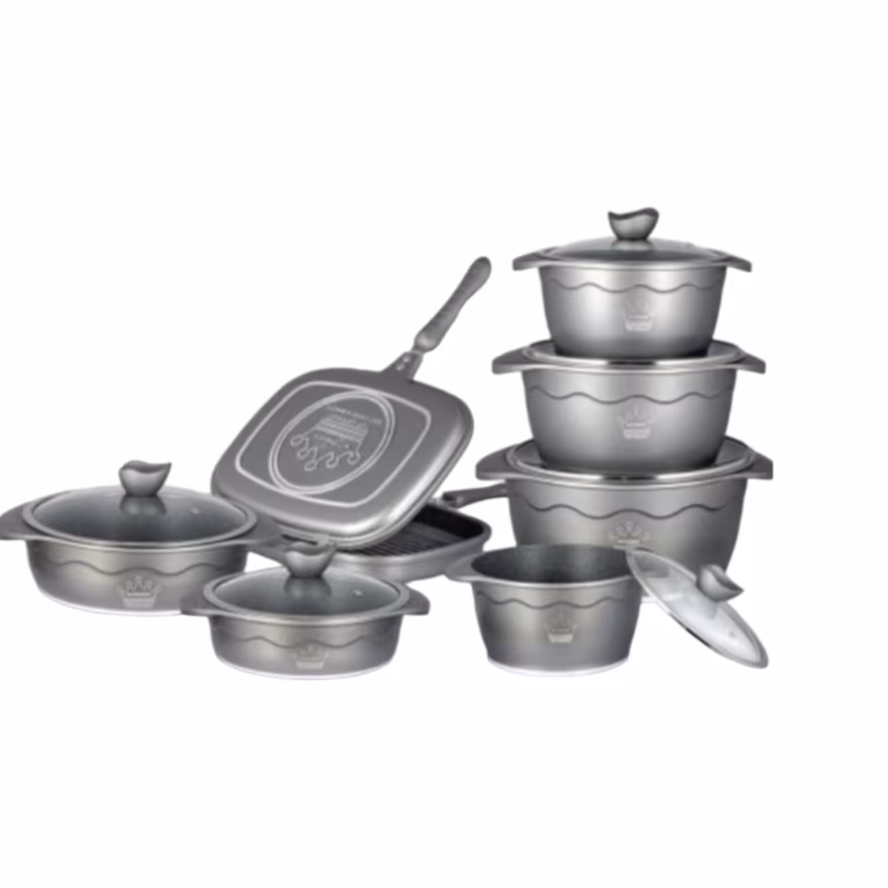 سرویس قابلمه 14پارچه چدن ویتنبرگ مدل T145