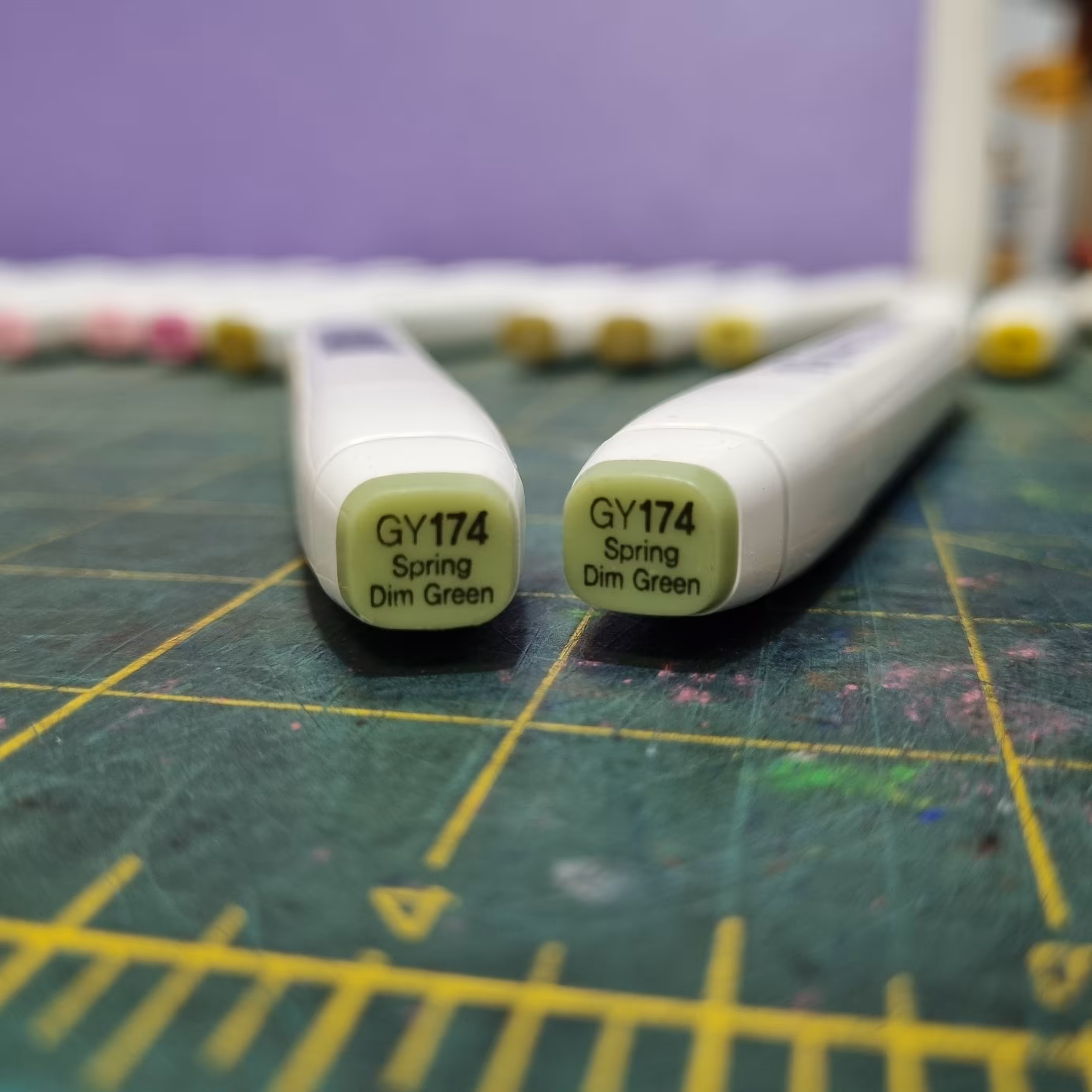 ماژیک براش دو سر تاچ  Spring Dim Green   کدGY 174