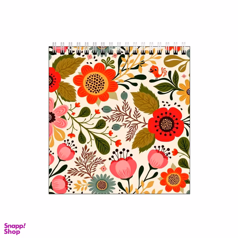 دفتر طراحی طرح پترن گل گلی رنگ رنگی کد 4553214