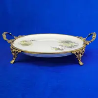 ظرف شیرینی چینی گرد لمونژ کد 370A