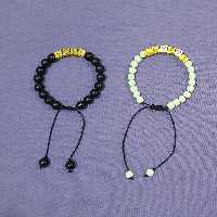 ست دستبند انیکس و حدید مردانه و زنانه با بند آسانسوری قابل تنظیم 