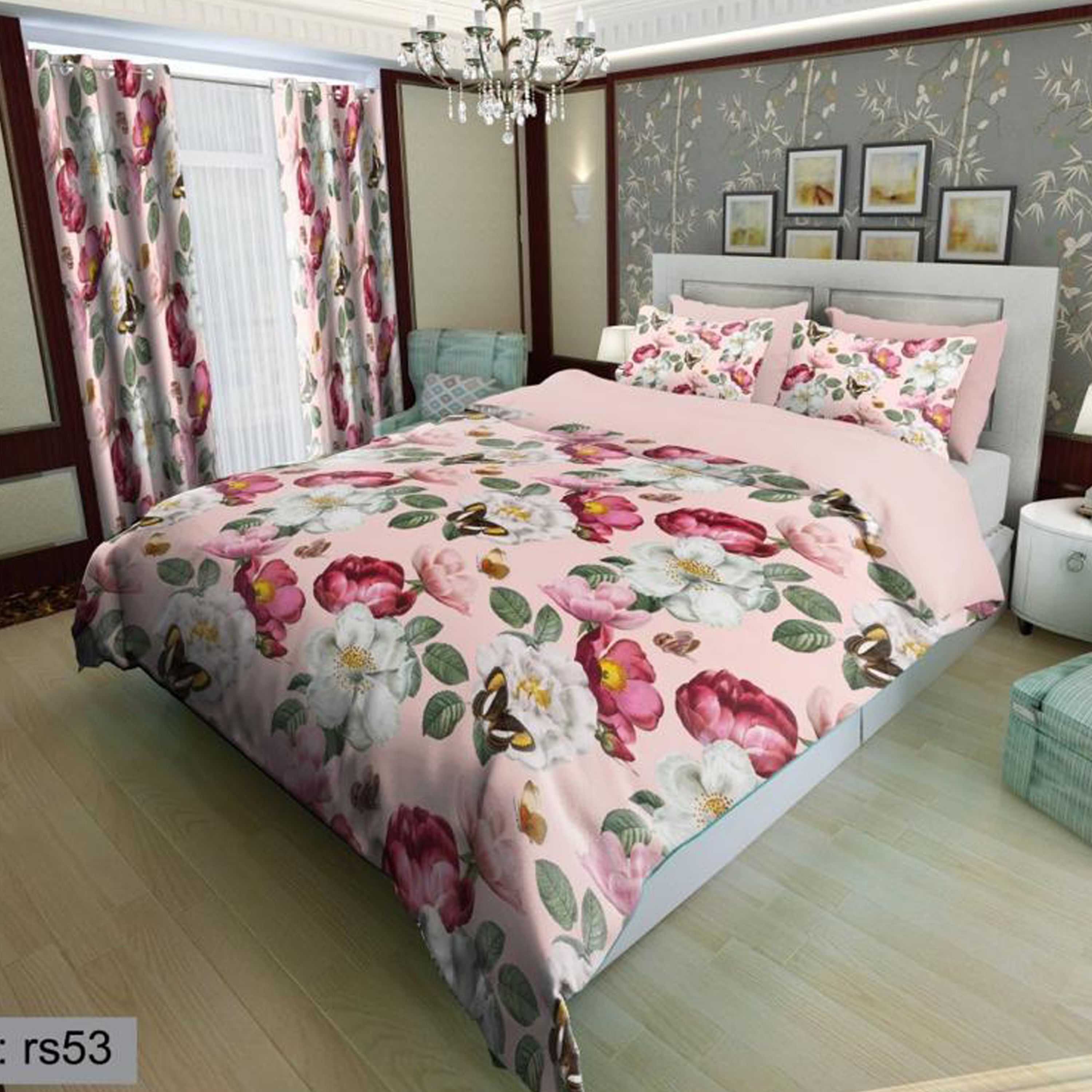سرویس روتختی 2 نفره تنسل چاپی برندترک لند(Turk Land) rs 53