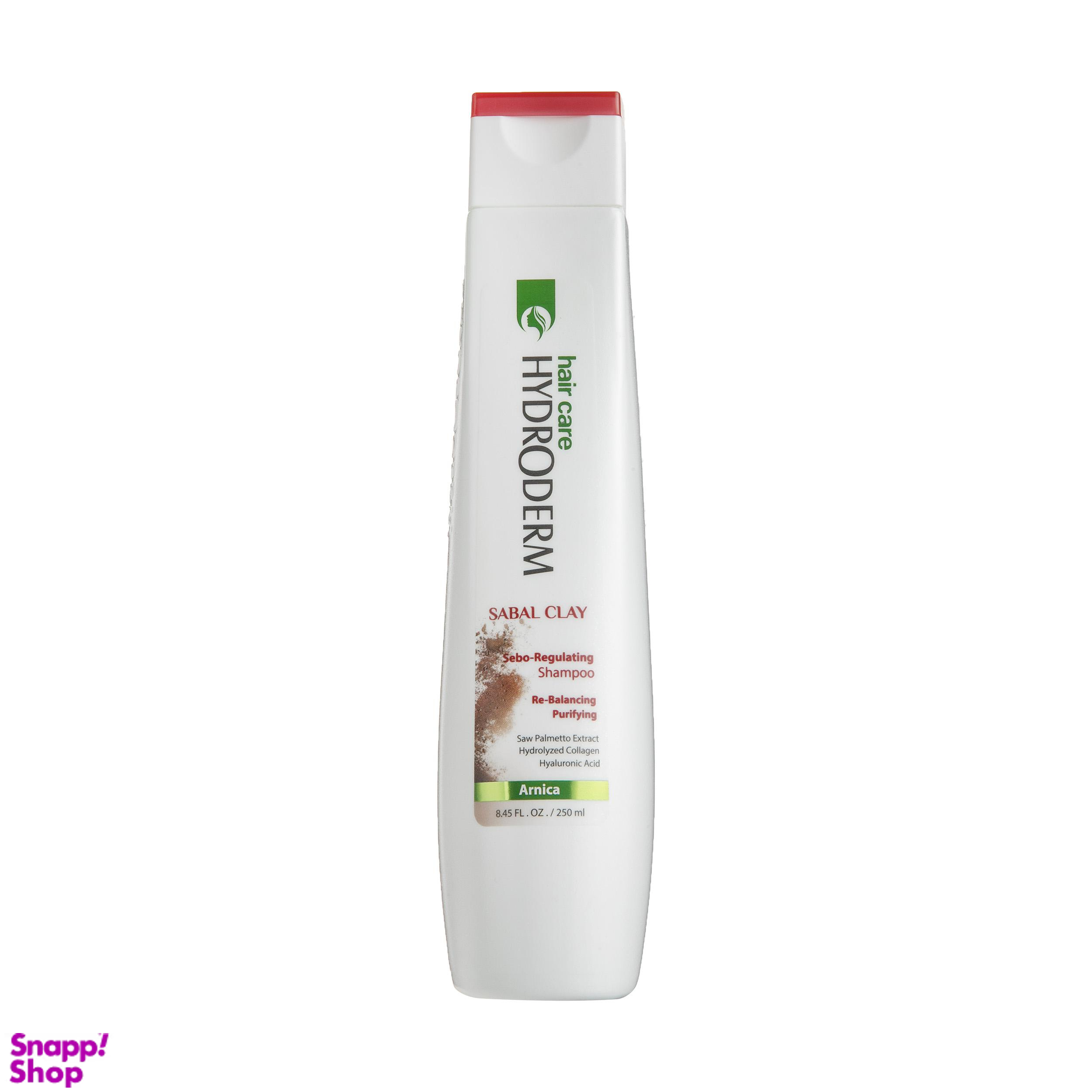 شامپو کنترل کننده چربی مو و پوست سر هیدرودرم (Hydroderm) مدل Sabal Clay
